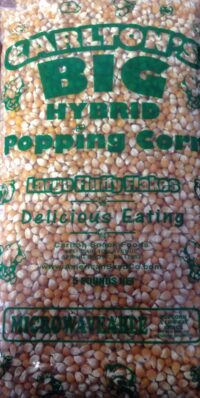 Popping Corn, Carlton’s Big Hybrid Yellow